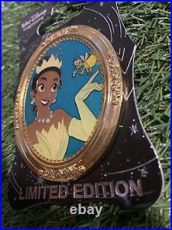 WDI Walt Disney Imagineering Tiana Princess Frog Portrait Gold Frame Pin LE 250