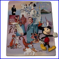 Walt Disney 100 year Anniversary Limited Plate's Set Of 4 Bradford FRAMED
