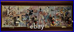 Walt Disney 100th Anniversary Set of 4 Collector Plates Frame Bradford Exchange