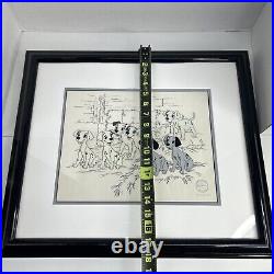 Walt Disney 101 Dalmatians Hopeful Pups Framed Le Sericel Dogs Puppies