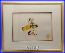 Walt Disney 1944 Limited Edition How To Play Golf Goofy Serigraph Framed WithCer