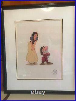 Walt Disney 1993 Animation Sericel Snow White and the Seven Dwarfs Framed