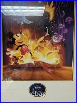 Walt Disney 75 Years Of Love & Laughter Framed Poster Print Large with tag