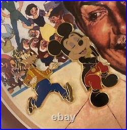 Walt Disney A Family Pin Gathering Dumbo Donald Mickey Framed LE 75 Pin Set New