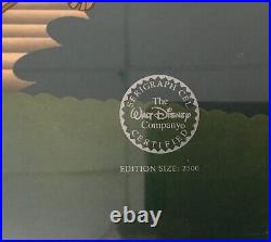 Walt Disney Aladdin Genie and Abu Magic Carpet Ride L/ED Sericel Custom Framed