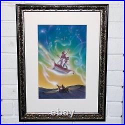 Walt Disney Aladdin Original Framed Airbrush Painting Concept Art John Alvin