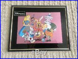 Walt Disney Alice in Wonderland Limited Edition Disneyland Paris Framed Art