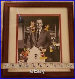 Walt Disney And Friends Alex Maher Open Edition 5 Pin Framed Set Mickey New