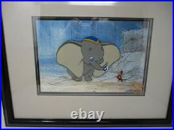 Walt Disney Animation Art Dumbo Limited Edition Serigraph Sericel Framed