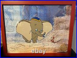 Walt Disney Animation Art Dumbo Limited Edition Serigraph Sericel Framed COA