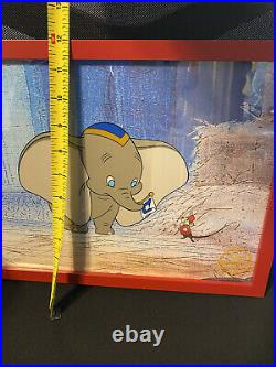 Walt Disney Animation Art Dumbo Limited Edition Serigraph Sericel Framed COA
