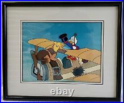 Walt Disney Animation Cel Celluloid Duck Tales TV McScrooge McDuck Airplane OOAK