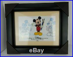 Walt Disney Animation Gallery Mickey Mouse Genius At Work Framed Cel