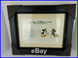 Walt Disney Animation Gallery Mickey Mouse Traveling Framed Cel