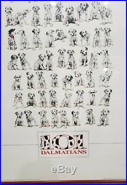 Walt Disney Art Classics 101 DALMATIANS Framed Print Poster Art Rare Dogs 36x18