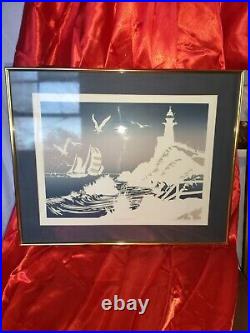 Walt Disney Artist Mouseketeer Roy Williams Embossed Serigraph 2 Framed Pictures