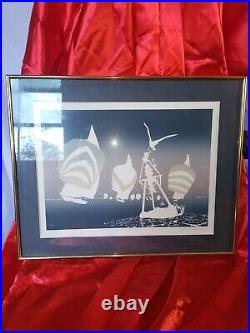 Walt Disney Artist Mouseketeer Roy Williams Embossed Serigraph 2 Framed Pictures