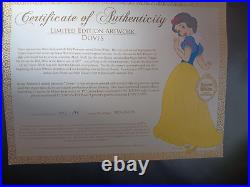 Walt Disney Authentic 143/195 Snow White & Doves Framed