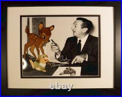 Walt Disney Bambi 1942 Voice Thumper Hand Signed 8x10 New Frame 11x14