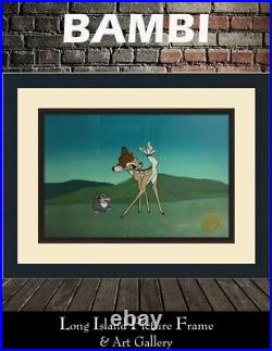 Walt Disney Bambi Limited Edition Sericel Custom Framed