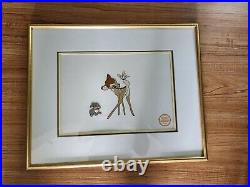 Walt Disney Bambi Serigraph Limited Edition Framed Wall Art 21 x 17