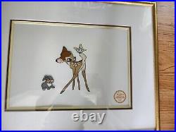Walt Disney Bambi Serigraph Limited Edition Framed Wall Art 21 x 17