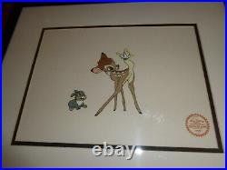 Walt Disney Bambi Serigraph Serigraph Limited Edition COA Framed