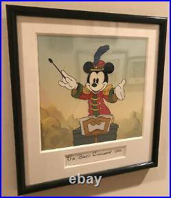 Walt Disney Bandleader Mickey 1935 framed Sericel withCoA
