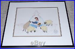 Walt Disney Beauty And The Beast Belle Framed Limited Edition Sericel