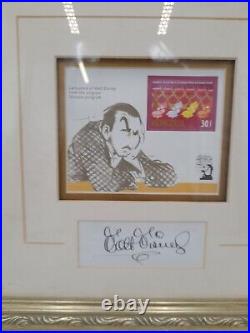 Walt Disney Caricature Fantasia Signature Stamp Framed Art Limited Edition 1997