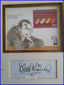 Walt Disney Caricature Fantasia Stamp Framed Art Limited Edition 1997