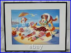 Walt Disney Carl Barks Donald Duck Huey Dewey Louie Heat Wave Framed Print