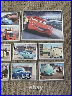Walt Disney Cars Picture Frames Lot Of 14 Pixar Framed Multiple Characters