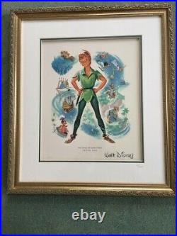 Walt Disney Catalog Peter Pan Framed Pin Set LE/1000