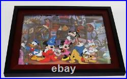 Walt Disney Cel Fond Memories of Mickey & Friends Minnie Donald Framed 17 x 14