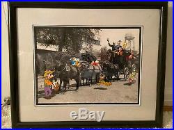 Walt Disney Cel Mickey Stagecoach 330/950 Limited Edition WithCertificate Framed