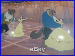 Walt Disney Cel Wdcc Beauty And Beast Destinys Dance Sign Framed, Mint Cond