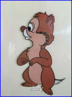 Walt Disney Chip and Dale Animation Cel of Dale Framed and double matted