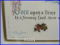 Walt Disney Cinderella's 50th Anniversary Framed Pin Set with COA Limited