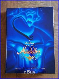 Walt Disney Classic Aladdin Deluxe Collector's Video Edition & Framed Litho