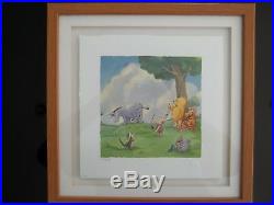 Walt Disney Classic Pooh Lithograph''Pin the Tail on the Donkey'