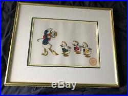 Walt Disney Co. Limited Edition Mr. Duck Steps Out Serigraph Cel, Framed