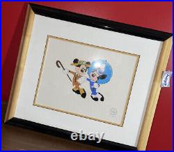 Walt Disney Co. Serigraph The Nifty Nineties Framed Limited Ed COA Mickey Minnie