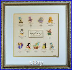 Walt Disney Collector's Society A Decade of Dreams Limited Edition Pin Set Frame