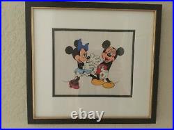Walt Disney Company Minnie Loves Mickey Limited Edition Framed Serigraph Cel