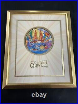 Walt Disney DCA Disney California Adventure Framed Inaugural Pin Set