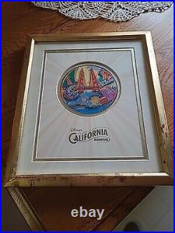 Walt Disney DCA Disney California Adventure Framed Inaugural Pin Set