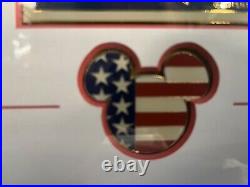 Walt Disney Disneyland Framed Quote Tomorrow America Freedom & USA Pin