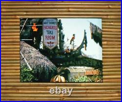 Walt Disney Disneyland early Barker Bird Tiki Room NEW Bamboo Tiki Style Frame