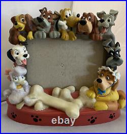 Walt Disney Dogs Characters Big Heavy Figurine Frame Statue (READ)